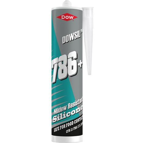 Dowsil 786+ Clear Silicone Sealant for Showers & Tubs