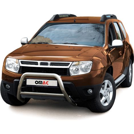 Pare-Buffle Avant Pour Dacia Duster 2010-2013 en Acier Inox Argent (1/5)