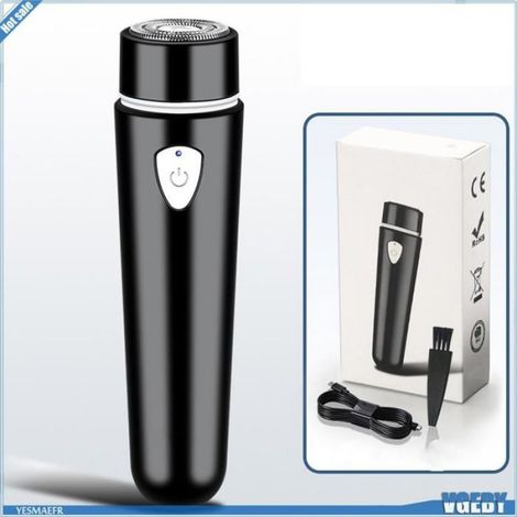 Ashata Tondeuse à barbe sans fil Mini Tondeuse à Barbe électrique sans Fil, Rechargeable, Couteaux Rotatifs à beaute manuelle (1/5)