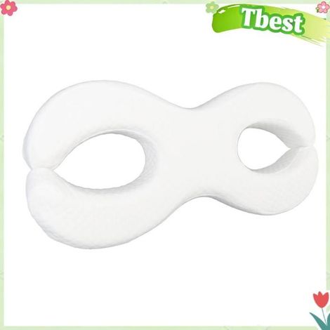 Tbest oreiller de couchage latéral Oreiller de visage oreiller de sommeil latéral Double C creux en puericulture soin Blanche (1/5)
