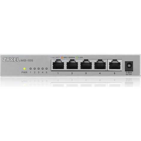 Zyxel XMG-105 Non gestito 2.5G Ethernet (100/1000/2500) Grigio (1/4)