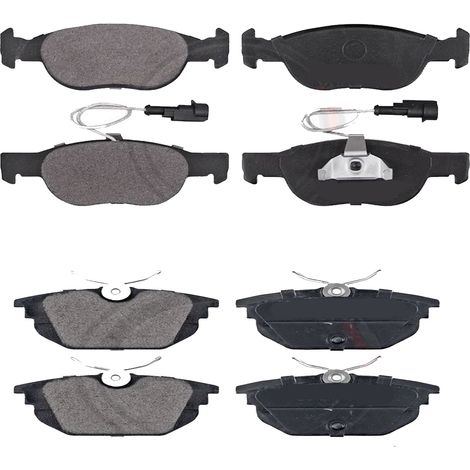 KIT PASTIGLIE FRENO ANTERIORI E POSTERIORI compatibile con FIAT FREEMONT (345) / PASTIGLIE FRENANTI AUTO OEM FDB4785 FDB4074,FDB4196 FDB4778 / SOSTITUZIONE DIRETTA / BASSA POLVERE / SILENZIOSO