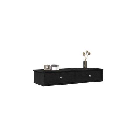 Étagère murale et tiroirs noir 100x37,5x19 bois d'ingénierie (1/5)