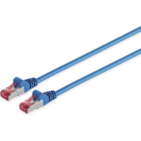 Câble réseau S-IMPULS CAT.6a, S/FTP, PIMF, sans halogène, bleu, 0,15 m
