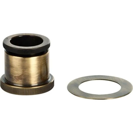 RACCORDO PER PULSANTE DI SCARICO IN OTTONE COLORATO BRONZATO PORTA & BINI RUBINETTERIE SNC