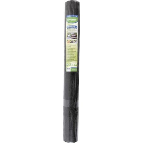 Toldo anti malezas 1x25m 90g/m2 gris oscuro Rolle
