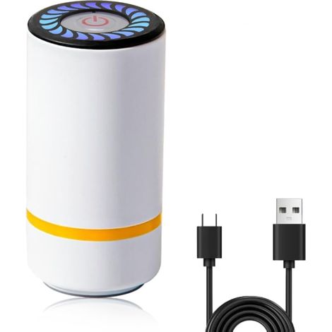 Machine Sous Vide Alimentaire, Mini Scelleur, Appareil Mise Sous Vide Alimentaires, pour Stockage des Aliments (Blanc)