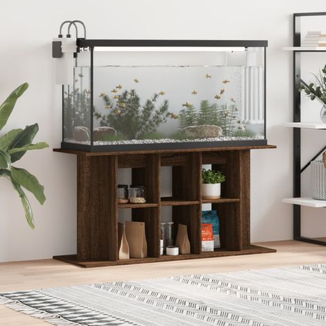 Meuble Aquariums Support Marron 120 X 40 cm. 1 étagère Support solide et stable pour aquariums (1/5)