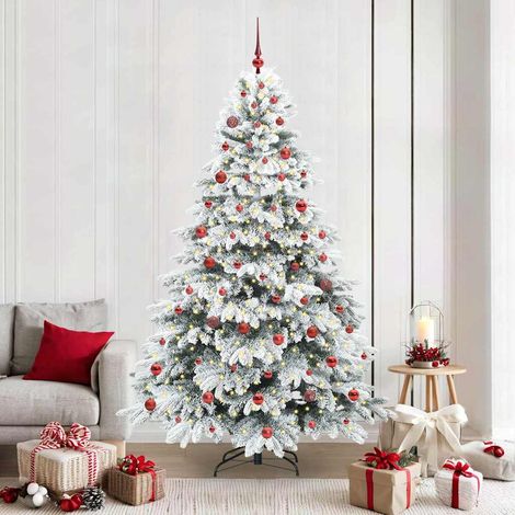 vidaXL Árbol de Navidad artificial con 300 LED 210 cm PE y PVC (1/5)