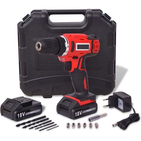 Perceuse / visseuse sans fil + 2 Batteries Li-ion 18 V (1/2)