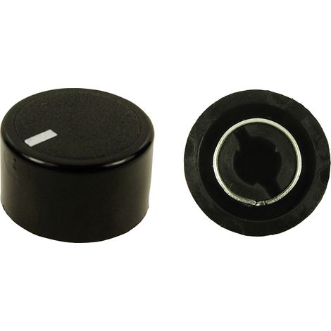 Cliff CL172970 CL172970 Drehknopf Schwarz (Ø x H) 18.8 mm x 11.2 mm 1 St.