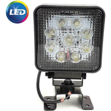 Proyector de trabajo - 27W - 9 LED - 2150 lúmenes - IP67 - Universal 12V/24V