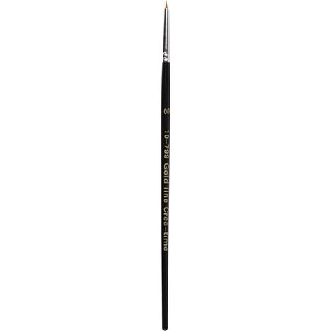 Excellent pinceau rond à manche court en bois et poils en nylon - convient pour la plupart des peintures. réf 10799 (1/2)