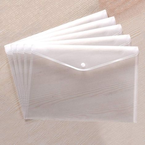Robuster Dokumentenorganizer, wasserdichte Kunststoffhülle, geeignet für A4-Papierformat, transparente Dokumententasche mit Druckknopfverschluss, zuverlässige Qualität, Qualitätsgarantie.