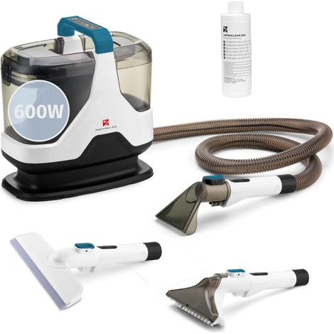 Aspirateur Tapisseries, Liquides et Solides, Brosse Multifonction, Accessoire Nettoyant Vitres, Convient pour Poils d’Animaux, Tapis, Canapés, Voiture et Vitres, Inclut Détergent (1/5)