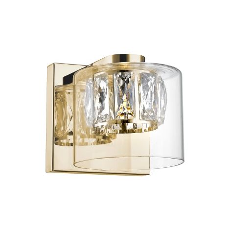 Zumaline GEM Wandlampe, französisches Gold, 450lm, 3000K