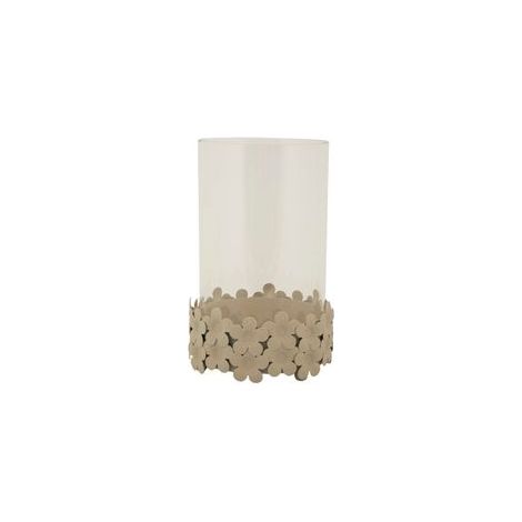 CANDLE HOLDER DUNE C/VETRO CM Ø14X21