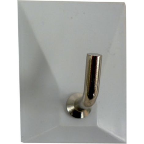 GANCIO ADESIVO PLASTICA 1 POSTO Q.TA 100