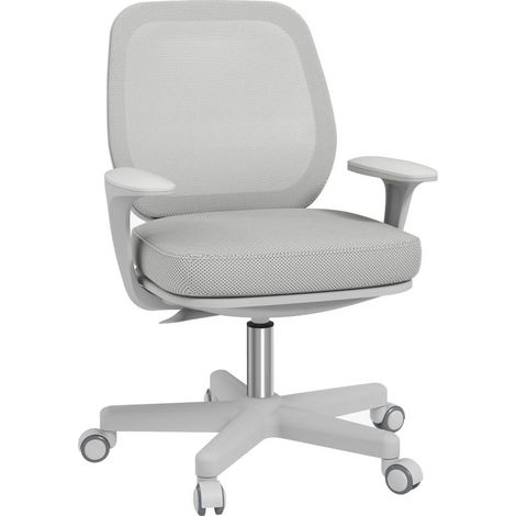 Chaise de bureau ergonomique pivotante, réglable en hauteur, 55 x 48 x 82,5-94,5 cm, grise conçu pour offrir un maximum de confort