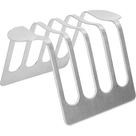 Porte-toast en acier inoxydable, facile à nettoyer, style vintage, antirouille, pour la cuisson du pain. Dimensions : 8 x 7 cm (3,15 x 2,76 pouces). (1/5)