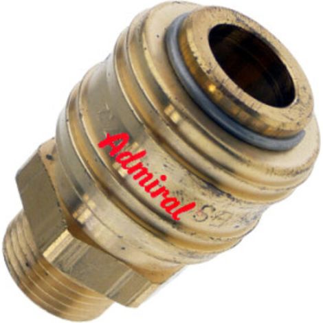Klotz - Steckkupplung mit 1/4" Außengewinde - 140c-06