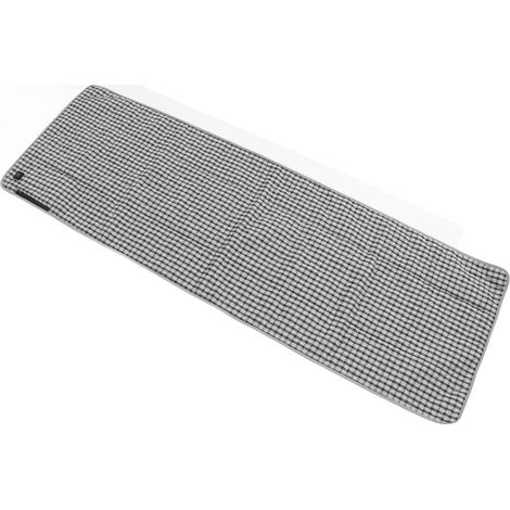 Matelas de sac de couchage chauffant avec port USB, imperméable, en coton, à carreaux noirs et blancs, pour le camping en extérieur. (1/5)