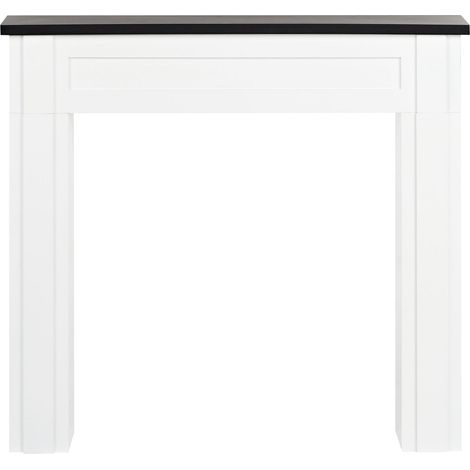 Camino finto circondato in MDF bianco Decorazione per Soggiorno Baudin