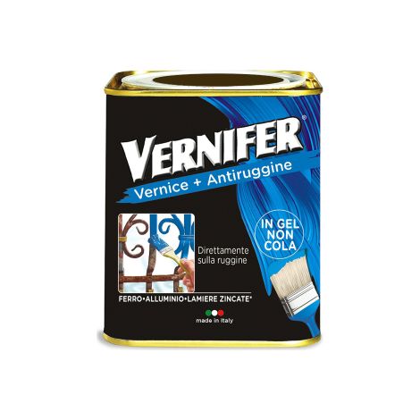 Vernifer Peinture + couleur marron clair antirouille 750ml application directe vernis antirouille peinture antirouille