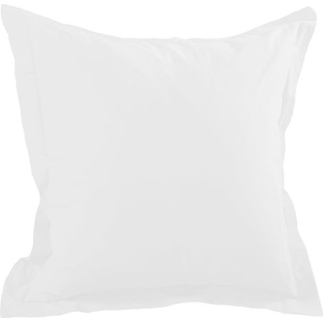 1 Taie d'oreiller coton uni 65 x 65 cm Alice blanc
