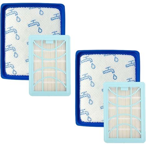 4 Pièces Filtre de Rechange Ensemble d'accessoires pour Aspirateur Philips PowerPro Expert FC9729/09 FC9741/09 FC9742/09 FC9743/09 FC9744/09 FC9745/09 FC9746/09 (1/5)
