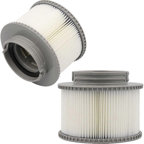 Lot de 2 cartouches filtrantes pour spas, filtres à eau de rechange pour piscines gonflables (1/5)