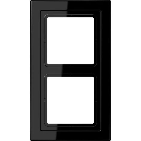 Jung Rahmen 2fach, senkrechte und waagerechte Montage, Duroplast, LS-DESIGN, schwarz LSD982SW (1/2)