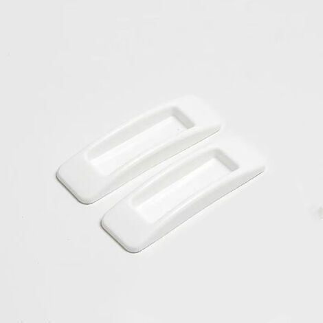4 Pièces Poignée Autocollante Porte Coulissante - Blanc