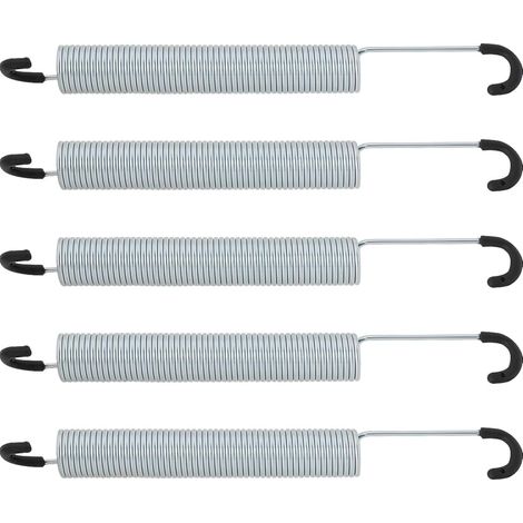 5pcs Ressorts de Tension de Mécanisme 7 Pouces/176mm Ressorts de Tension à Double Crochet Ressorts en Acier Au Carbone Zingué pour Fauteuils Inclinables Canapés Diamètre Du Fil 2mm