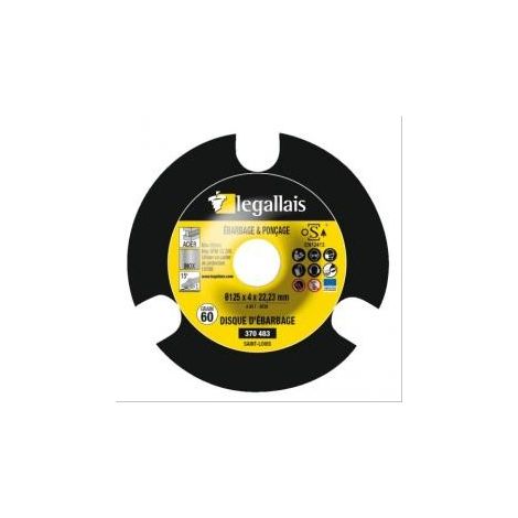 Disque d'ébarbage Saint Louis P-Pro pour acier/inox Ø125mm grain 36 - boîte de 10
