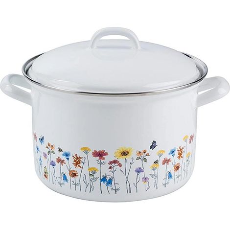 Riess Fleischtopf Country Flora mit Deckel Ø14cm 1 Liter  Induktion (1/5)
