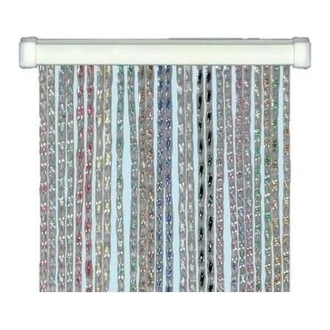 Tenda per porta antimosche antirumore in PVC multicolore CRISTAL - 125x240 cm. (1/7)