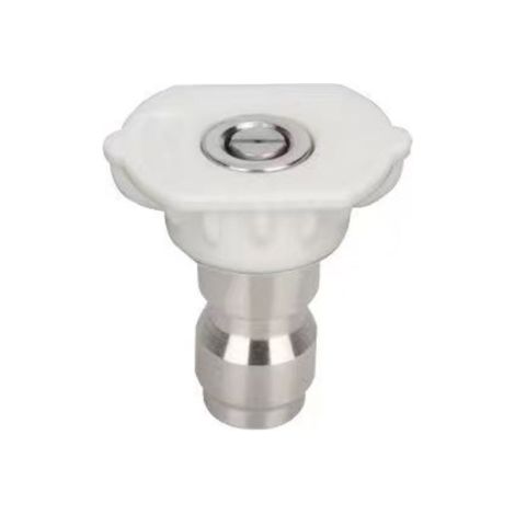 1/4 ultra-haute pression machine à laver voiture pistolet à eau à prise rapide buse buse en forme d'éventail connexion rapide nettoyage machine pistolet tête accessoires blanc 40° ouverture 1.2mm 2-pa (1/2)