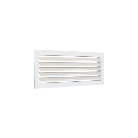 Atlantic – Grille aération VMC 300x150mm à ailettes mobiles – Aluminium blanc pour ventilation précise – Débit optimisé – 529297