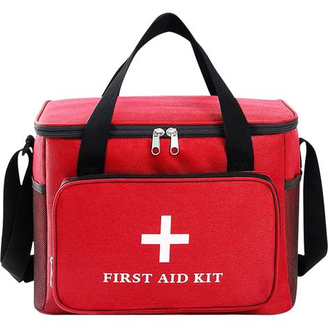 Trousse de Secours Vide,14L Trousse Pharmacie XXL(Rouge) (1/5)