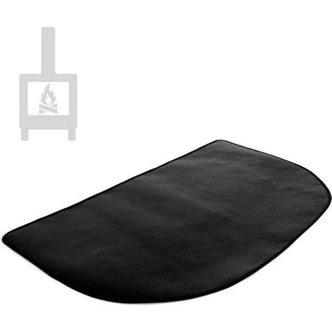 Tapis Ignifuge en Fibre de Carbone - pour Foyer/Cheminée et Camping, Protection du Sol contre les Étincelles et la Chaleur, Tissu Résistant au Feu (1/4)