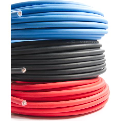 Solarkabel Meterware - 4mm² 6mm² 10mm² - rot Schwarz blau 4mm² Rot (1/3)