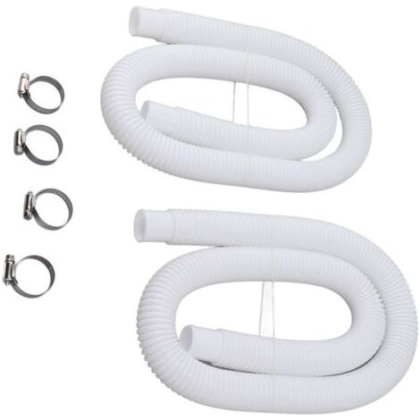 Tuyaux de rechange avec colliers de serrage pour pompes de piscine de 130, 135, 150 et 4 000 litres,de dyk.Trywise (1/4)