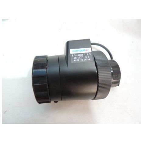 Objectif varifocal (8.5-40mm) pour camera IR jour/nuit asservie auto iris capteur 1/3 57.5x62.9mm CCTV CBC TG5Z8513FCS-IR