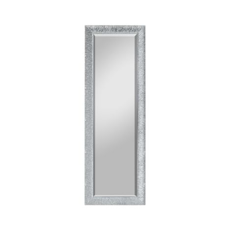 RAHMENSPIEGEL ZARA 50X150 CM SILBER MIT FACETTE INCL. AUFH.