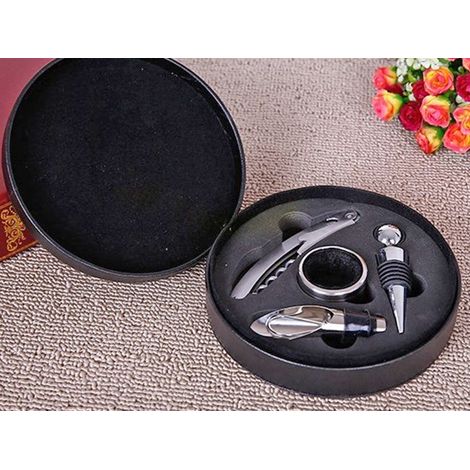 Set di apribottiglie in scatola rotonda (4 pezzi)