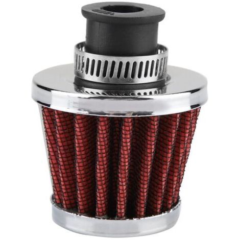BUNTHAUS Filtre à air pour voiture, conception en accordéon d'aluminium, entrée d'air coudée à 45 degrés pour une filtration améliorée