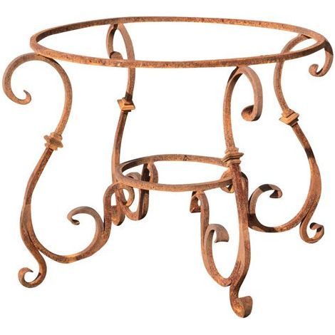 Base tavolo in ferro pieno rotonda 110x110x73 cm (diam.90 cm) (1/5)