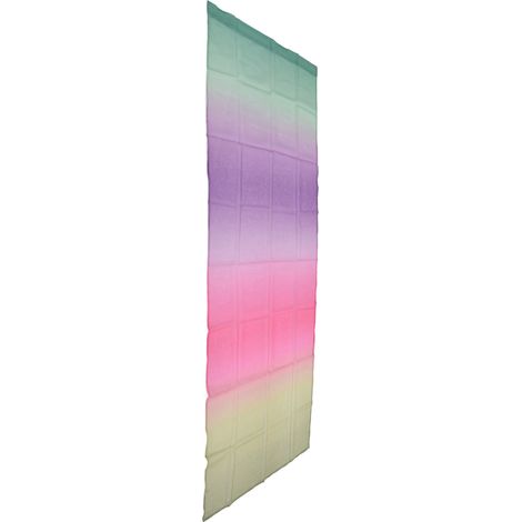 Voilage occultant arc-en-ciel Quan Duoli 1x2,7m, store vertical prêt à poser pour chambre, salon, balcon, séparation, tissu gris-beige, tringle incluse (1/5)
