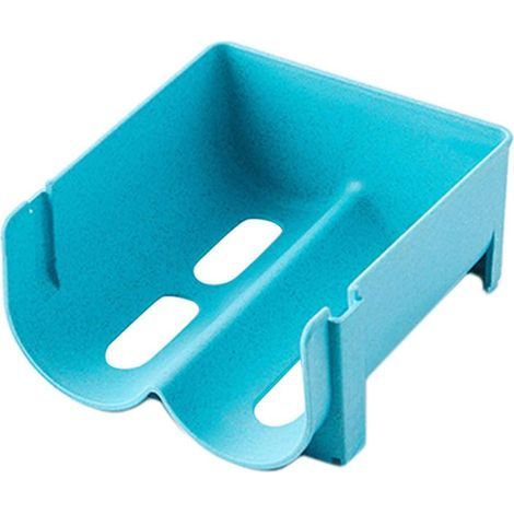 Lot de 3 Range-bouteilles de réfrigérateur empilable pour réfrigérateur et boisson - Boîte de rangement pour bidons de bière - Bleu (1/5)